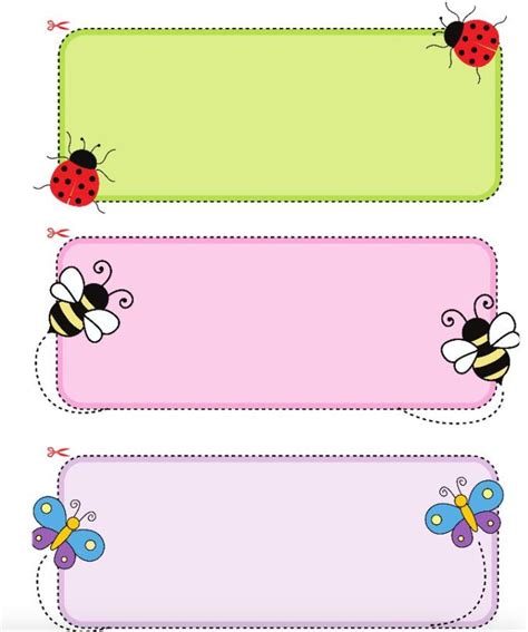 Printable School Stationery with Name Labels and Tags