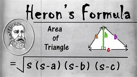 Explain: How to Use Heron's Formula to Find the Area of a Triangle