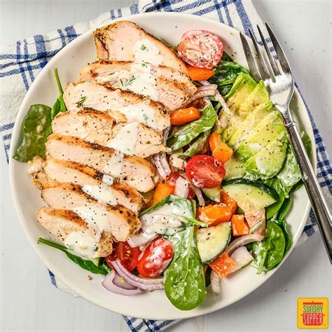 Grilled Chicken Salad Recipe - Sunday Supper Movement