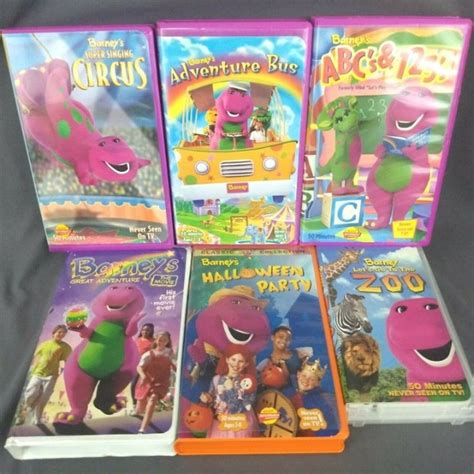 Barney Lot 6 VHS Movie Zoo Halloween on Mercari | Barney & friends ...