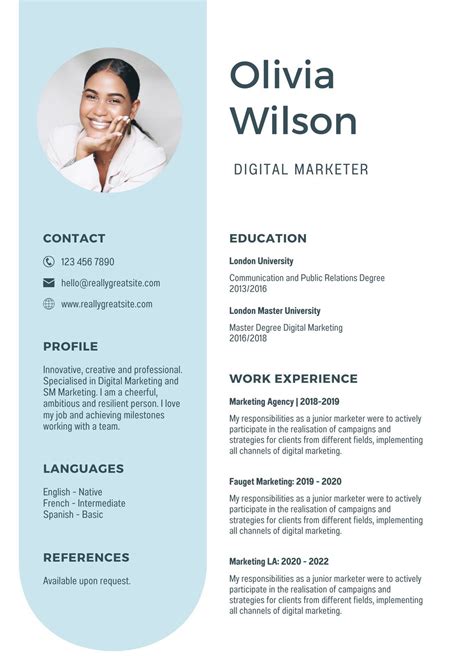 Free, Printable, Customizable Creative Resume Templates, 47% OFF