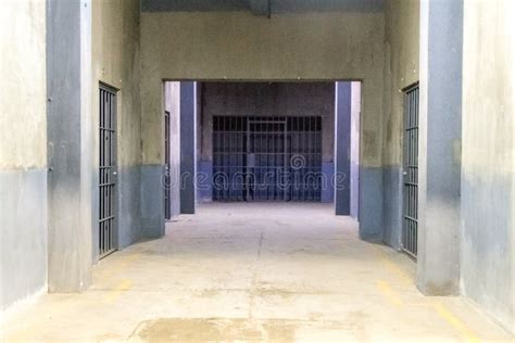 Film Location: Prison Hall With Gray Tones Stock Photo - Image of fort, criminal: 172057726