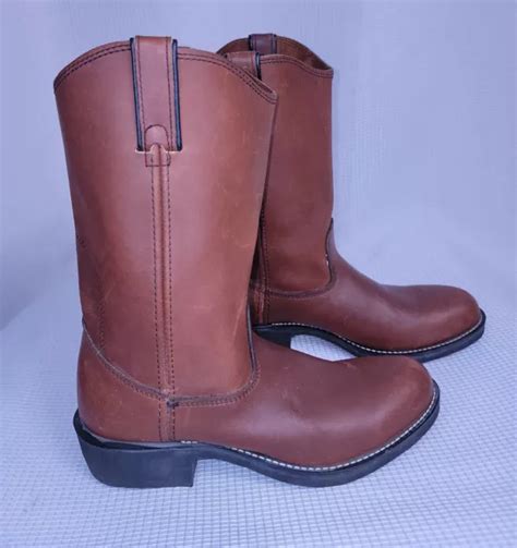 IRON AGE LEATHER Western Oil Resistant Work Boots M8 / W10 USA $98.00 - PicClick