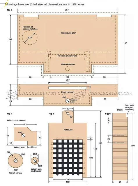 Wooden Castle Plans • WoodArchivist