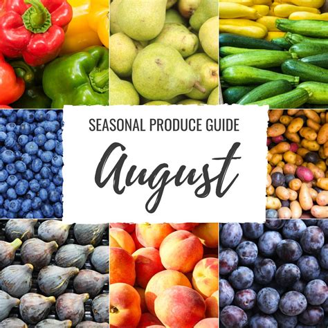 What's in season: August | Produce guide with recipes!