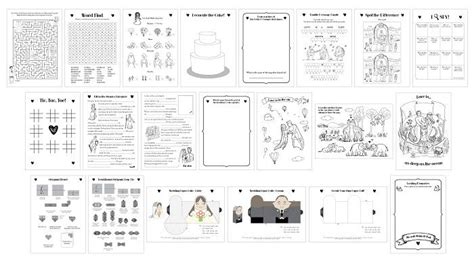 Printable Kids Books For Wedding - Tedy Printable Activities