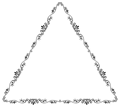 Download Triangular Flowery Form SVG | FreePNGImg