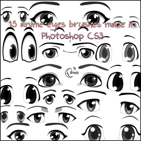 Anime Eyes Brushes PS by Coby17 on DeviantArt