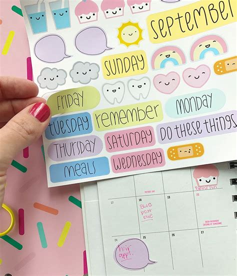 Make Your Own Planner Stickers With Printable Vinyl - Cricut | Diy ...