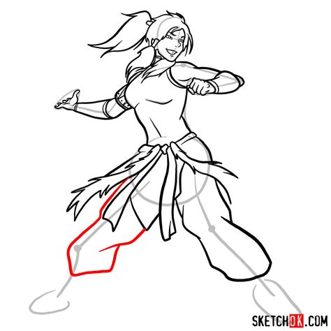 How to Draw Korra from Avatar in Action | Step-by-Step Guide