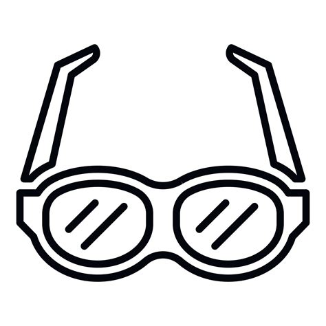 Eye glasses icon, outline style 15174689 Vector Art at Vecteezy