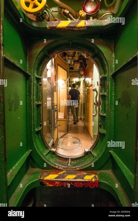 Inside the USS Growler submarine at the Intrepid museum in New York ...