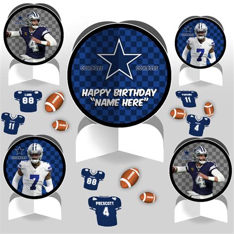 Dallas Cowboys Sports Party Table Decorating Kit – Sports Invites