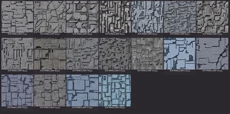 18 Seamless Sci-fi Panel Surfaces - Deep Shadows Texture | CGTrader