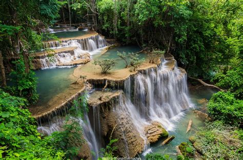 Beautiful waterfall in Kanchanaburi, Thailand | Beautiful waterfalls ...