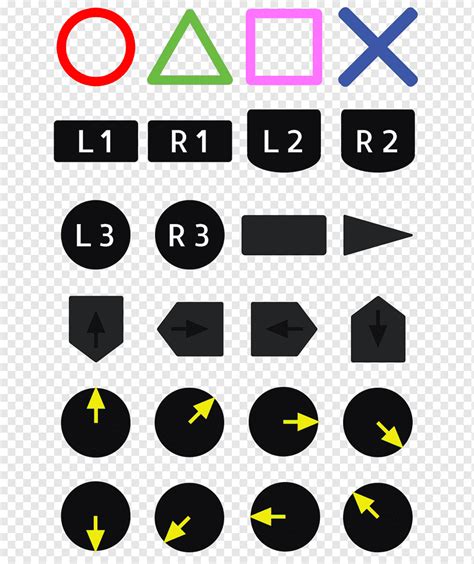 Playstation Controller Button Icons