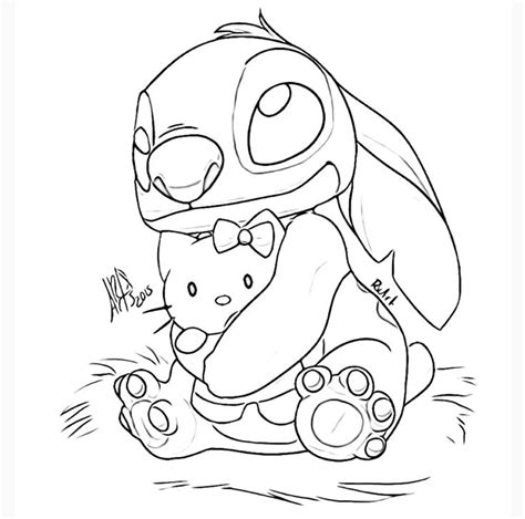 Stitch Coloring Pages for Adults