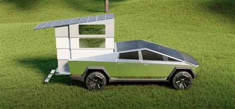 Telescopic camper makes Tesla's Cybertruck an all-electric tiny cabin