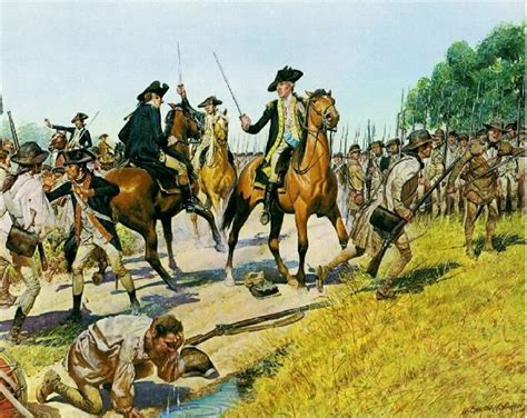 Revolutionary War George Washington battle print war art