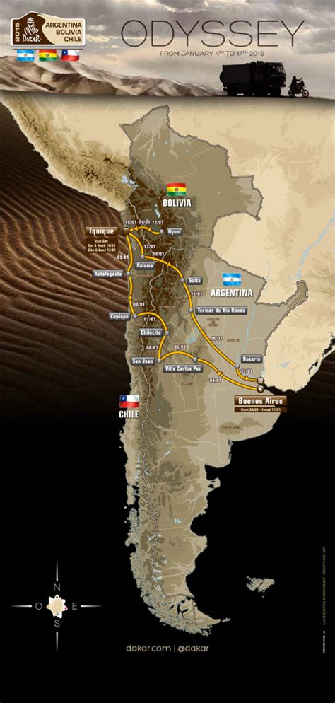 2015 Dakar Rally Route Announced