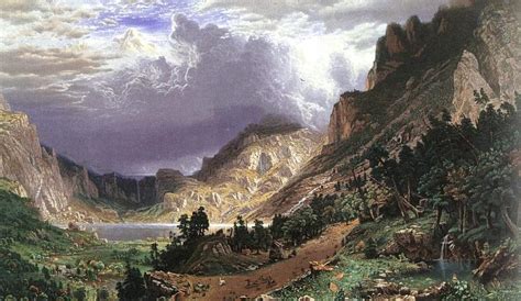 Albert Bierstadt Museum: Storm in the Rocky Mountains, Mt Rosalie ...