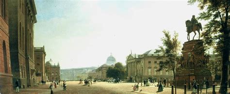 Unter den Linden und Schloss um 1850 | Berlin city, Berlin germany ...