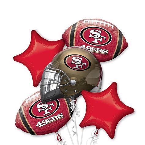 SUPER BOWL 2020 balloon bouquet San Francisco 49ers balloons | Etsy