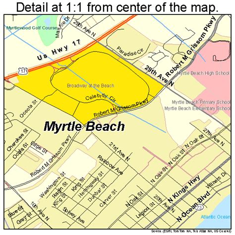 Myrtle Beach South Carolina Street Map 4549075