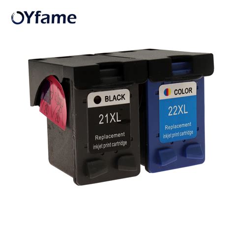 OYfame 21 22 Refill Ink Cartridge Compatible Cartridge For HP 21 22 For HP Deskjet F2180 F2200 ...