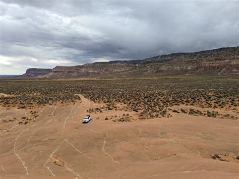 Slick rock camping at Sooner Rocks with Fifty Mile Mountain in the ...