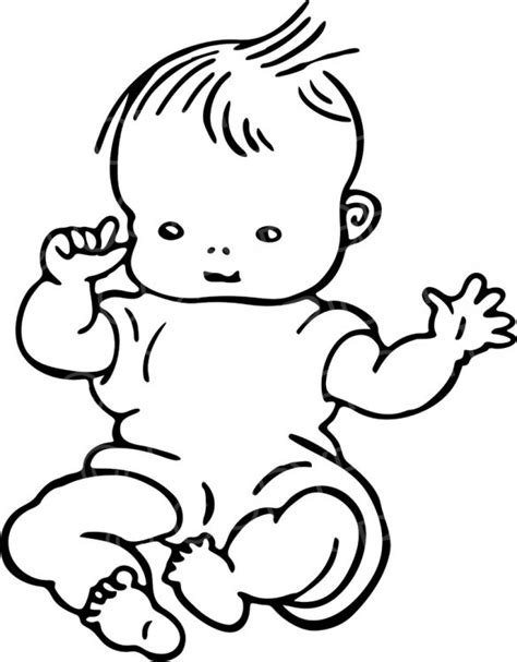 Babies clipart black and white, Babies black and white Transparent FREE for download on ...