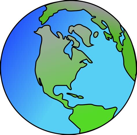 Free Globe Clipart Showing North America