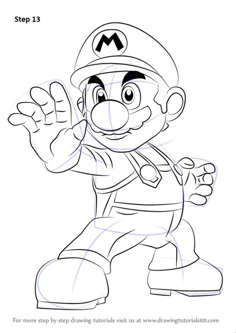 How to Draw Mario from Super Smash Bros (Super Smash Bros.) Step by ...