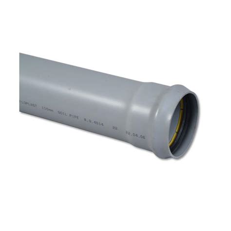 110mm FloPlast Single Ended Soil Pipe | FasciaExpert.co.uk