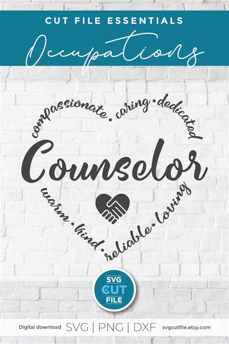 Counselor Svg, School Counselor Svg, Svg Dxf Png, School Psychologist ...