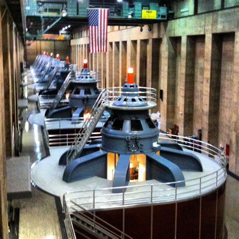 The Turbine's inside the Hoover Dam - Nevada