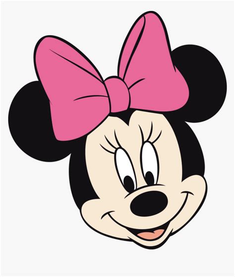 Mickey Mouse Outline Svg - Pink Minnie Mouse Face, HD Png Download ...