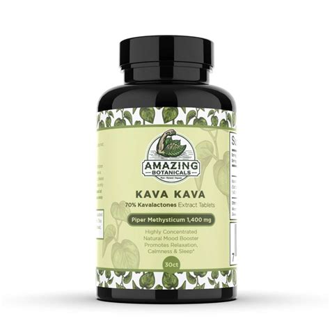 Kava Kava Extract Tablets 1,400 mg - Amazing Botanicals (Since 2014)