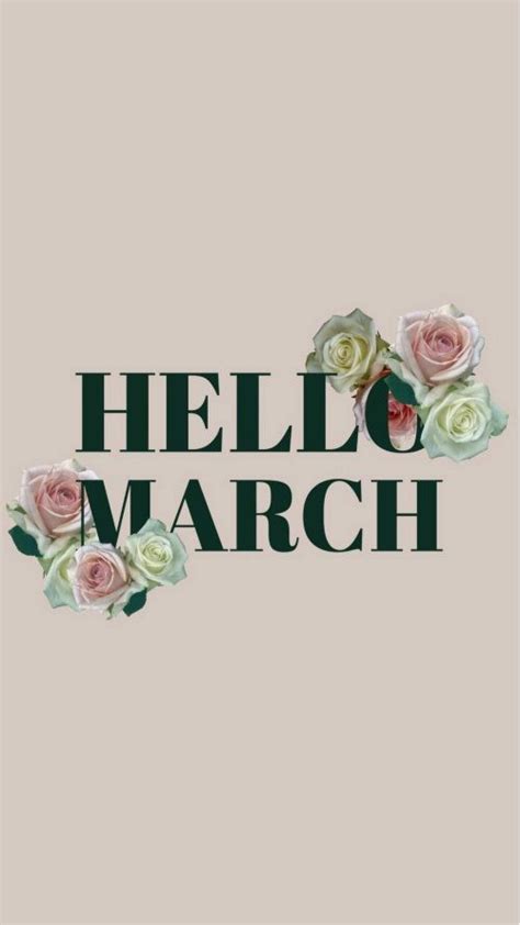 Hello March Wallpaper - EnWallpaper