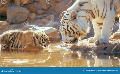 Jaguar Drinking Water In Jungle Cenote, Wildlife Photography Royalty-Free Stock Image ...