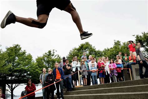 Parkour athletes compete at Waterfront Park