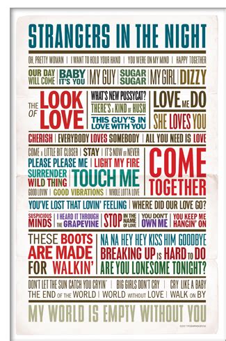 1960s Love Song Poster : TypographyShop