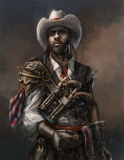 Steampunk Cowboy, Angelique Shelley | Steampunk characters, Steampunk art, Concept art characters