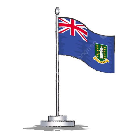 British Virgin Islands Flag Vector Illustration, British Virgin Islands ...