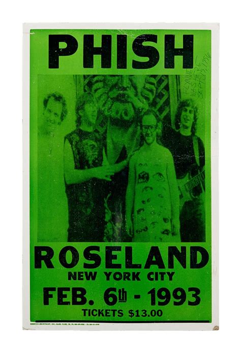 1993 Phish Concert Poster