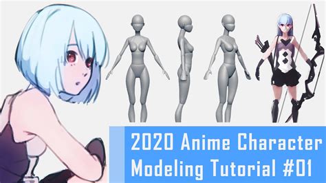 Anime girl 3d model base - qlerodyna