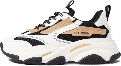 STEVE MADDEN POSSESSION Sneakers Black / Tan New | eBay