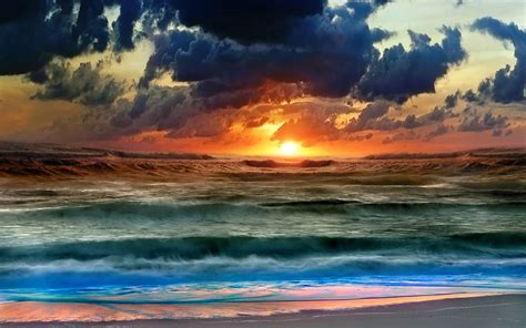 Ocean Sunset Wallpapers - Wallpaper Cave