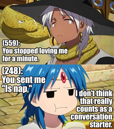 Magi text posts | Anime magi, Magi, Anime funny