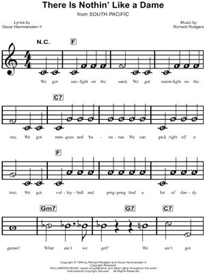 "There Is Nothin' Like A Dame" Sheet Music - 4 Arrangements Available Instantly - Musicnotes